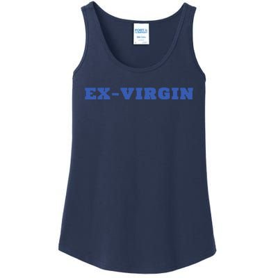 Exvirgin Funny Sarcastic Sayings Ladies Essential Tank