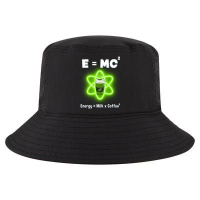 E=mc2 Funny Science Coffee Energy Milk Cool Comfort Performance Bucket Hat