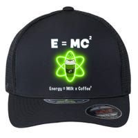 E=mc2 Funny Science Coffee Energy Milk Flexfit Unipanel Trucker Cap