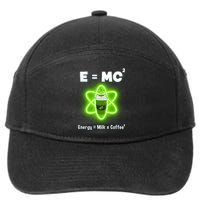 E=mc2 Funny Science Coffee Energy Milk 7-Panel Snapback Hat