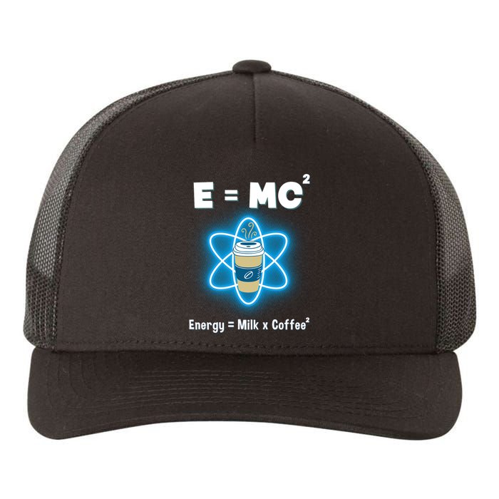 E=mc2 Funny Science Coffee Energy Milk Yupoong Adult 5-Panel Trucker Hat