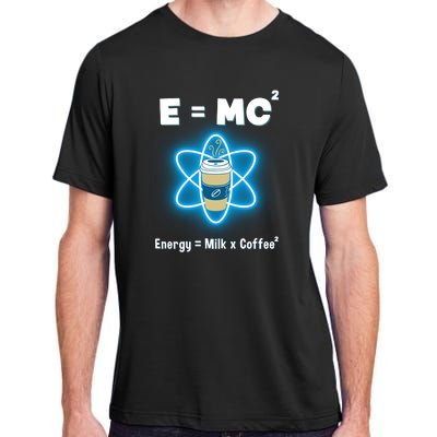 E=mc2 Funny Science Coffee Energy Milk Adult ChromaSoft Performance T-Shirt