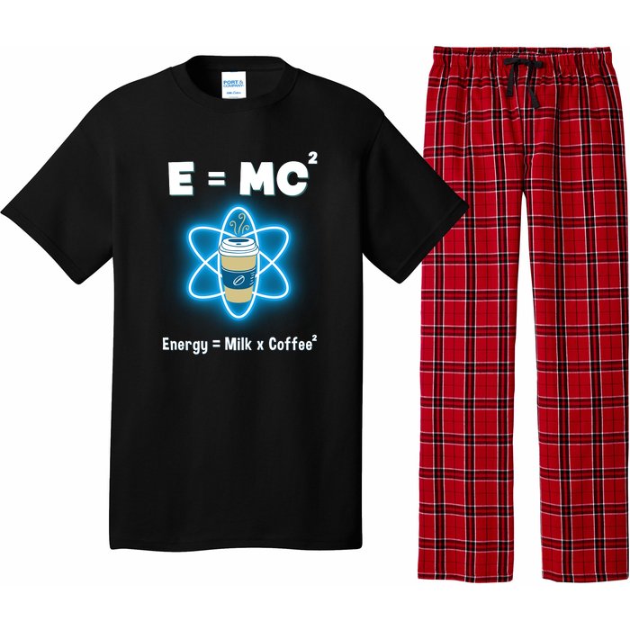 E=mc2 Funny Science Coffee Energy Milk Pajama Set