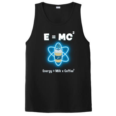 E=mc2 Funny Science Coffee Energy Milk PosiCharge Competitor Tank