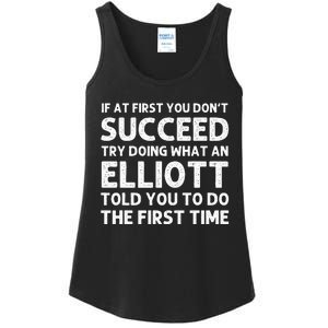 ELLIOTT Funny Surname Family Tree Birthday Reunion Idea Ladies Essential Tank