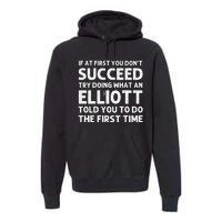 ELLIOTT Funny Surname Family Tree Birthday Reunion Idea Premium Hoodie