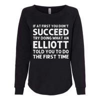 ELLIOTT Funny Surname Family Tree Birthday Reunion Idea Womens California Wash Sweatshirt