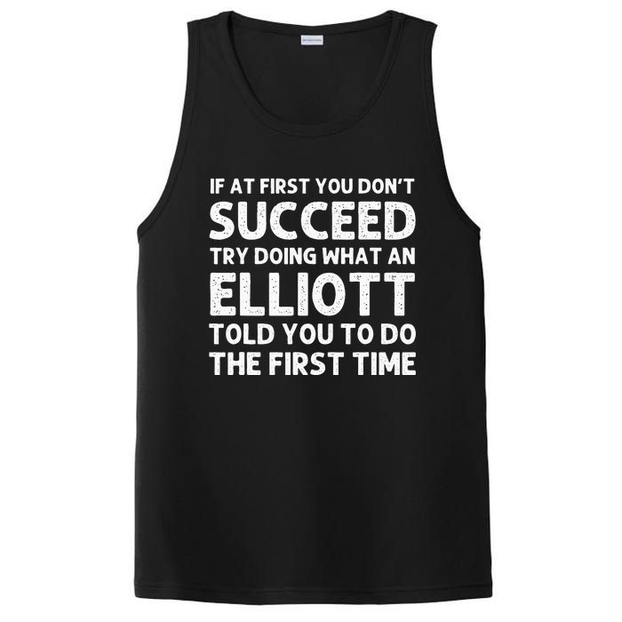 ELLIOTT Funny Surname Family Tree Birthday Reunion Idea PosiCharge Competitor Tank