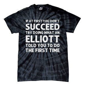 ELLIOTT Funny Surname Family Tree Birthday Reunion Idea Tie-Dye T-Shirt