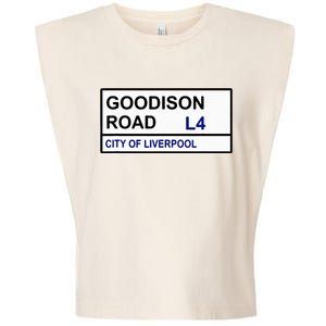 Everton Football Team Goodison Road Street Sign Garment-Dyed Women's Muscle Tee