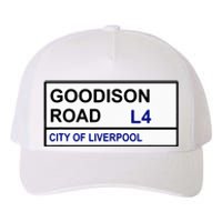 Everton Football Team Goodison Road Street Sign Yupoong Adult 5-Panel Trucker Hat