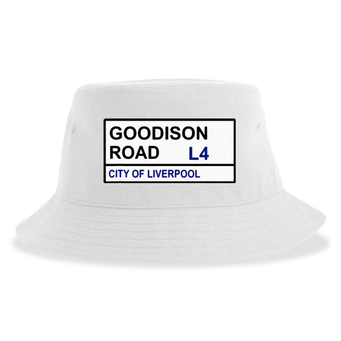 Everton Football Team Goodison Road Street Sign Sustainable Bucket Hat