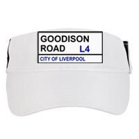 Everton Football Team Goodison Road Street Sign Adult Drive Performance Visor