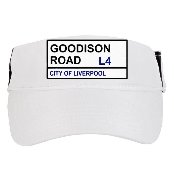 Everton Football Team Goodison Road Street Sign Adult Drive Performance Visor