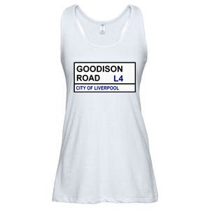 Everton Football Team Goodison Road Street Sign Ladies Essential Flowy Tank