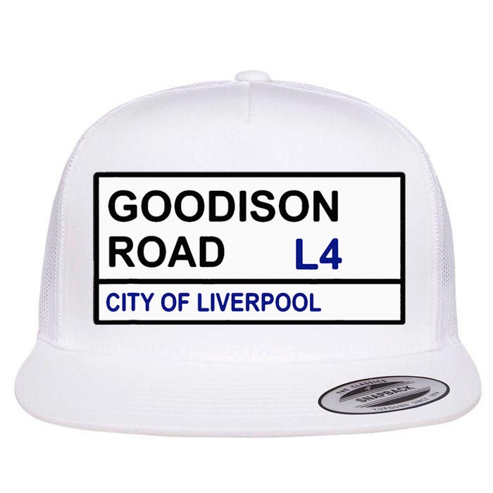 Everton Football Team Goodison Road Street Sign Flat Bill Trucker Hat