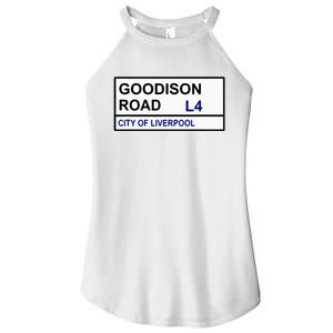 Everton Football Team Goodison Road Street Sign Women's Perfect Tri Rocker Tank