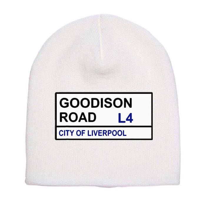 Everton Football Team Goodison Road Street Sign Short Acrylic Beanie