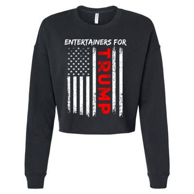 Entertainers For Trump Take America Back Gift Cropped Pullover Crew