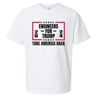 Engineers For Trump 2024 Take America Back Sueded Cloud Jersey T-Shirt