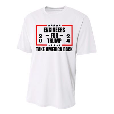 Engineers For Trump 2024 Take America Back Performance Sprint T-Shirt