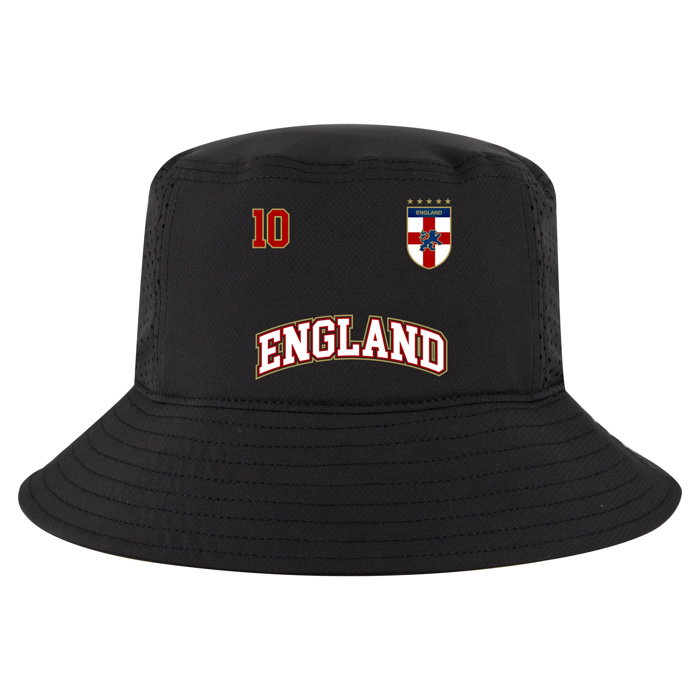 England Football Team Cute Gift Number 10 English Flag Soccer Cool Comfort Performance Bucket Hat