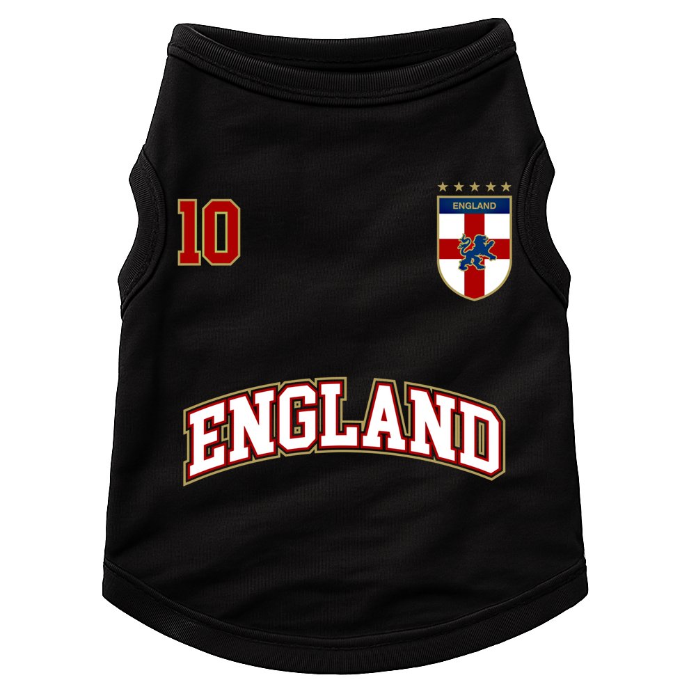 England Football Team Cute Gift Number 10 English Flag Soccer Doggie Tank
