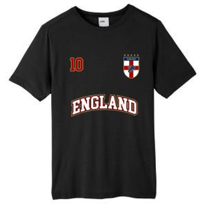 England Football Team Cute Gift Number 10 English Flag Soccer Tall Fusion ChromaSoft Performance T-Shirt