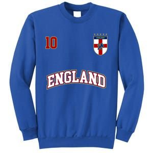 England Football Team Cute Gift Number 10 English Flag Soccer Sweatshirt