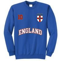 England Football Team Cute Gift Number 10 English Flag Soccer Sweatshirt