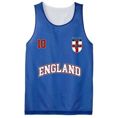 England Football Team Cute Gift Number 10 English Flag Soccer Mesh Reversible Basketball Jersey Tank