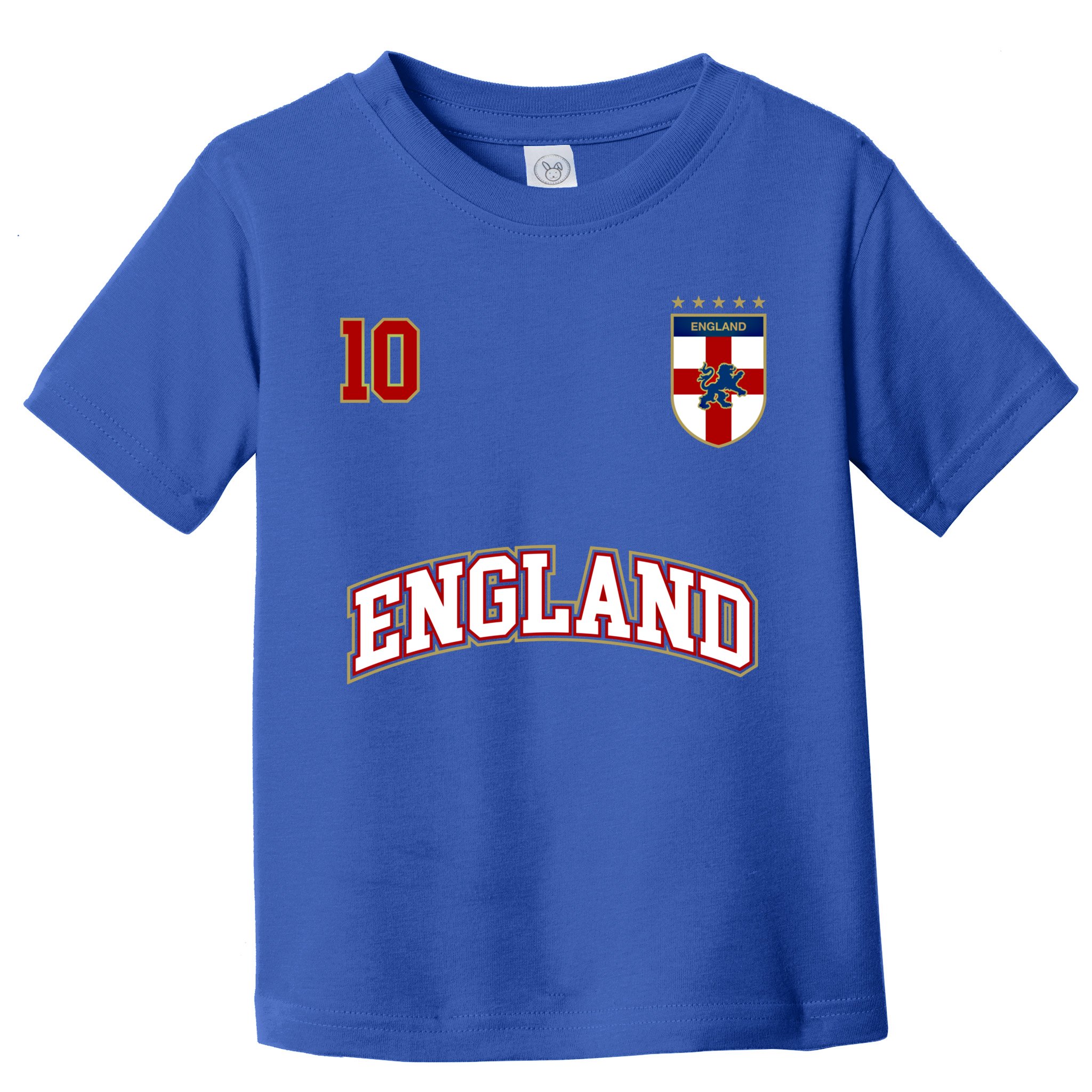 England Football Team Cute Gift Number 10 English Flag Soccer Toddler T-Shirt