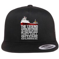 Edmund Fitzgerald They call Gitche gumee Flat Bill Trucker Hat