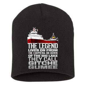 Edmund Fitzgerald They call Gitche gumee Short Acrylic Beanie