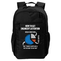 Engineer Funny Tee For Electrical Mechanical Civil Computer Backpack