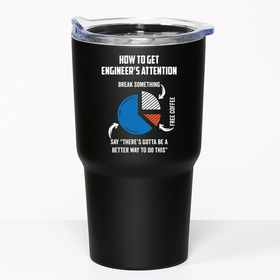 Engineer Funny Tee For Electrical Mechanical Civil Computer Tumbler