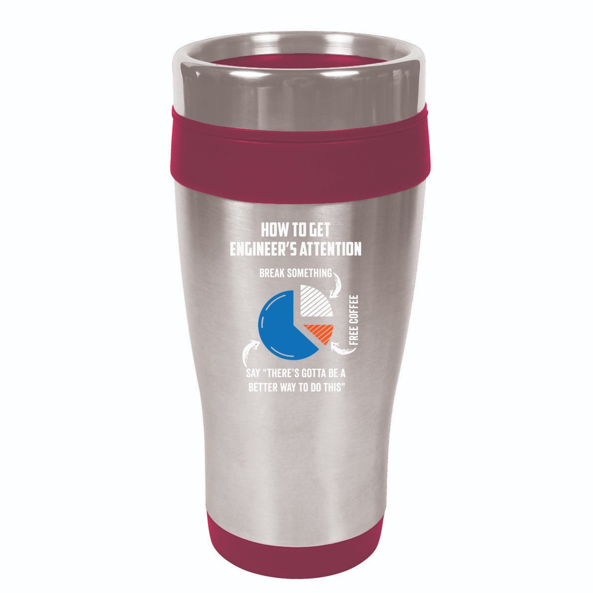 Engineer Funny Tee For Electrical Mechanical Civil Computer 16oz Travel Tumbler