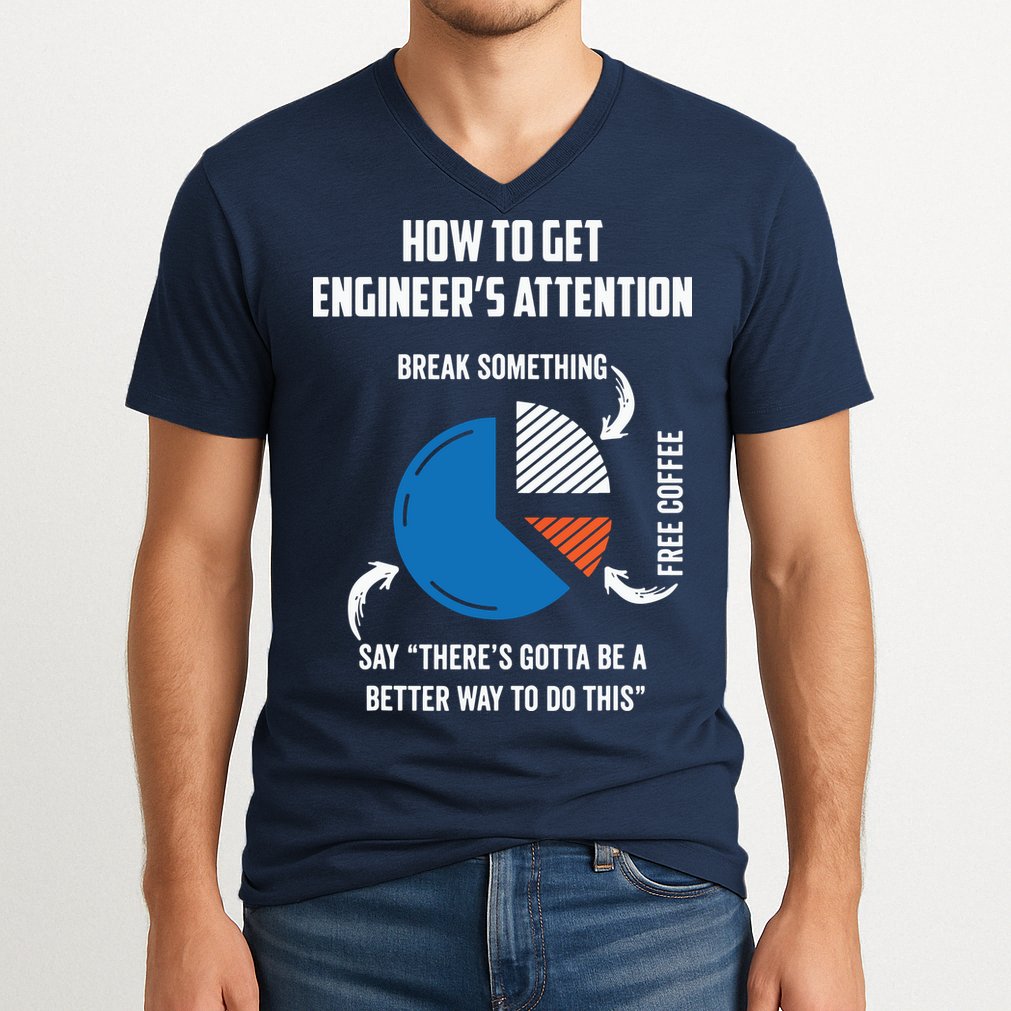 Engineer Funny Tee For Electrical Mechanical Civil Computer V-Neck T-Shirt