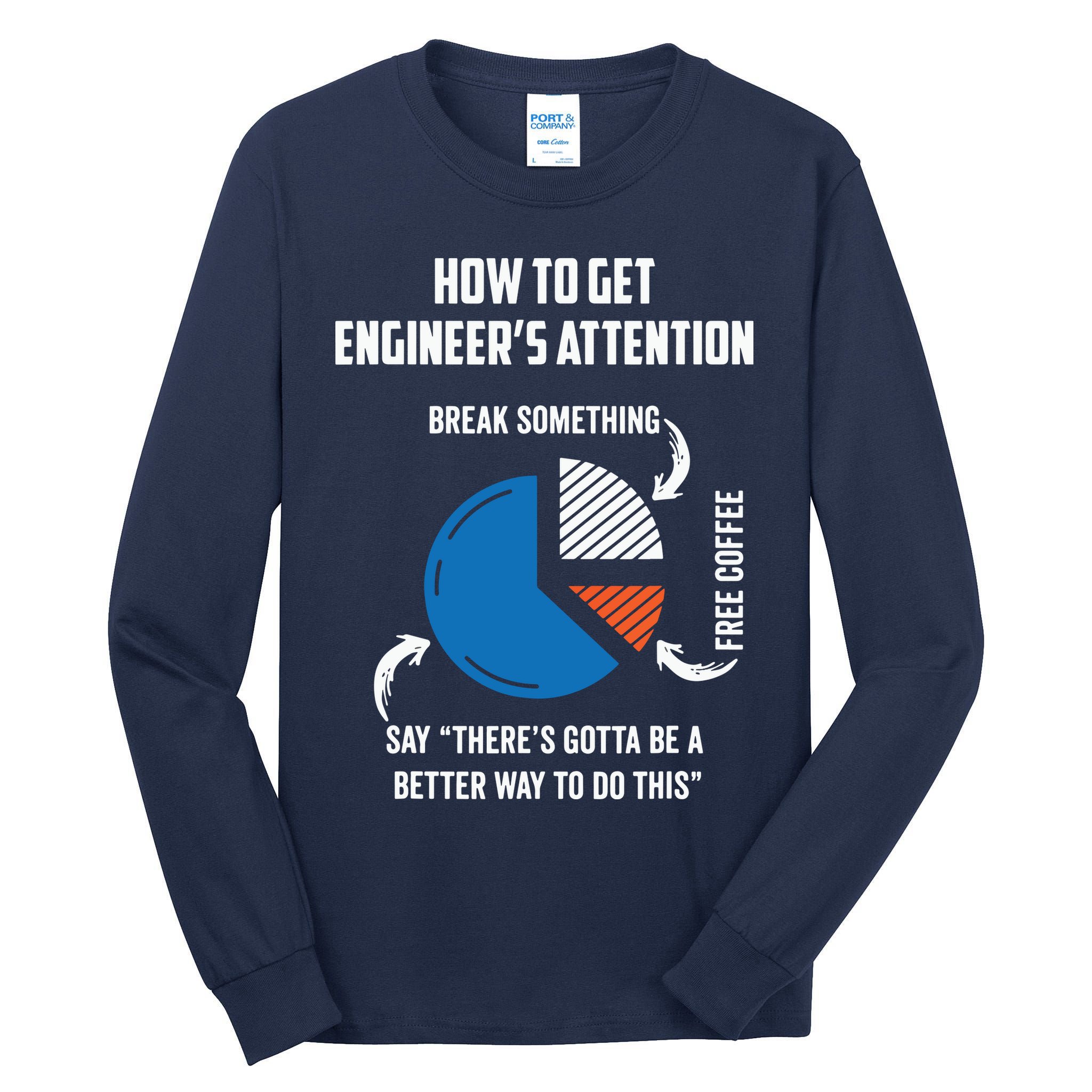 Engineer Funny Tee For Electrical Mechanical Civil Computer Tall Long Sleeve T-Shirt