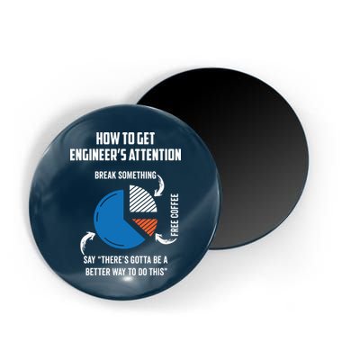 Engineer Funny Tee For Electrical Mechanical Civil Computer Magnet