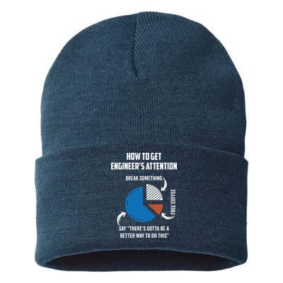 Engineer Funny Tee For Electrical Mechanical Civil Computer Sustainable Knit Beanie