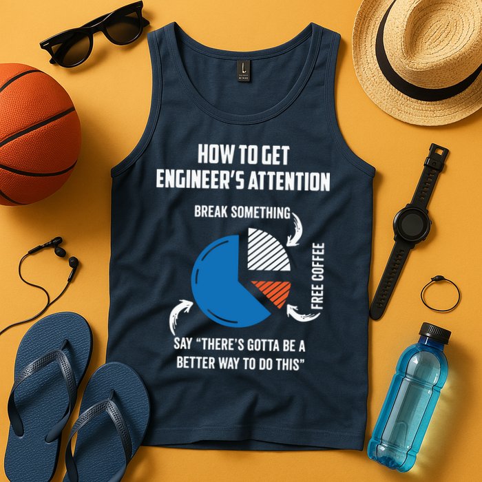 Engineer Funny Tee For Electrical Mechanical Civil Computer Tank Top