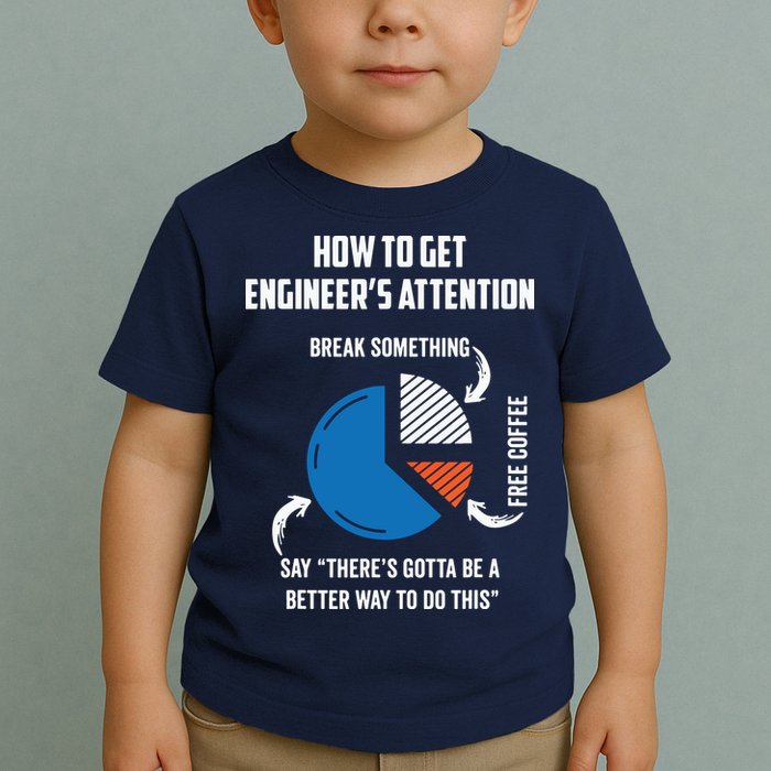 Engineer Funny Tee For Electrical Mechanical Civil Computer Toddler T-Shirt