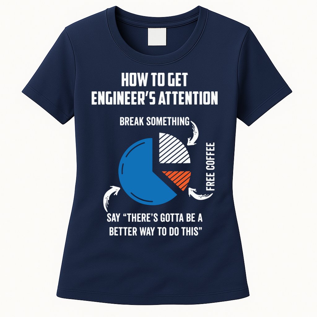 Engineer Funny Tee For Electrical Mechanical Civil Computer Womens T-Shirt
