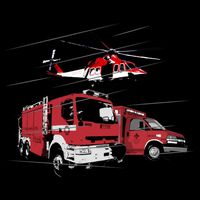 Ems Fire Truck Ambulance Rescue Helicopter Gift Cool Gift Impact Tech Backpack