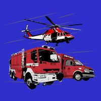 Ems Fire Truck Ambulance Rescue Helicopter Gift Cool Gift Button
