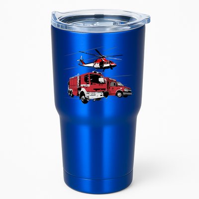 Ems Fire Truck Ambulance Rescue Helicopter Gift Cool Gift Tumbler