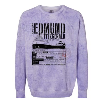 Edmund Fitzgerald US vintage Gitche Gumee Colorblast Crewneck Sweatshirt