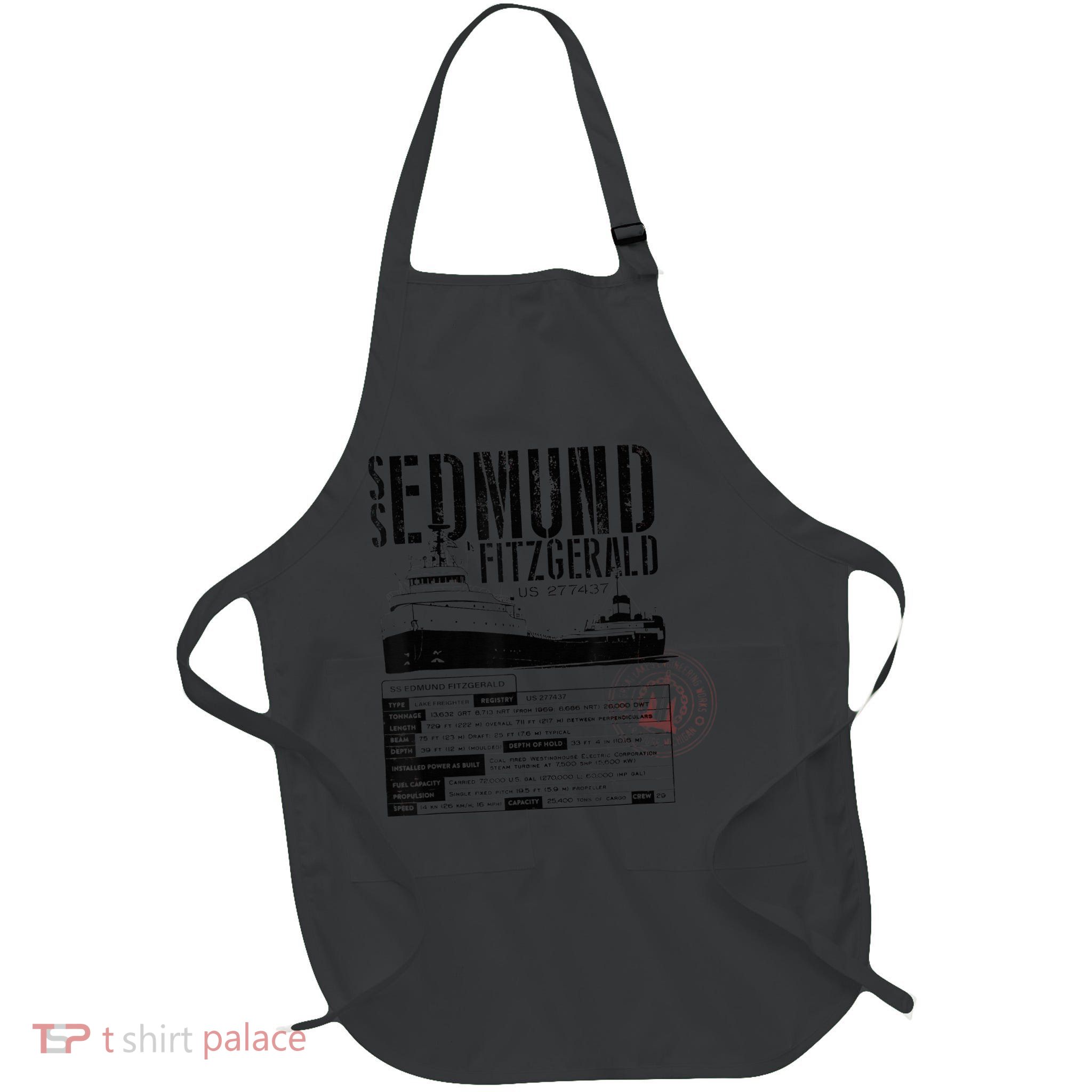 Edmund Fitzgerald US vintage Gitche Gumee Apron