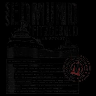 Edmund Fitzgerald US vintage Gitche Gumee T-Shirt